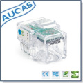 Prise modulaire RJ11, tête de cristal 6p4c rj11 plug